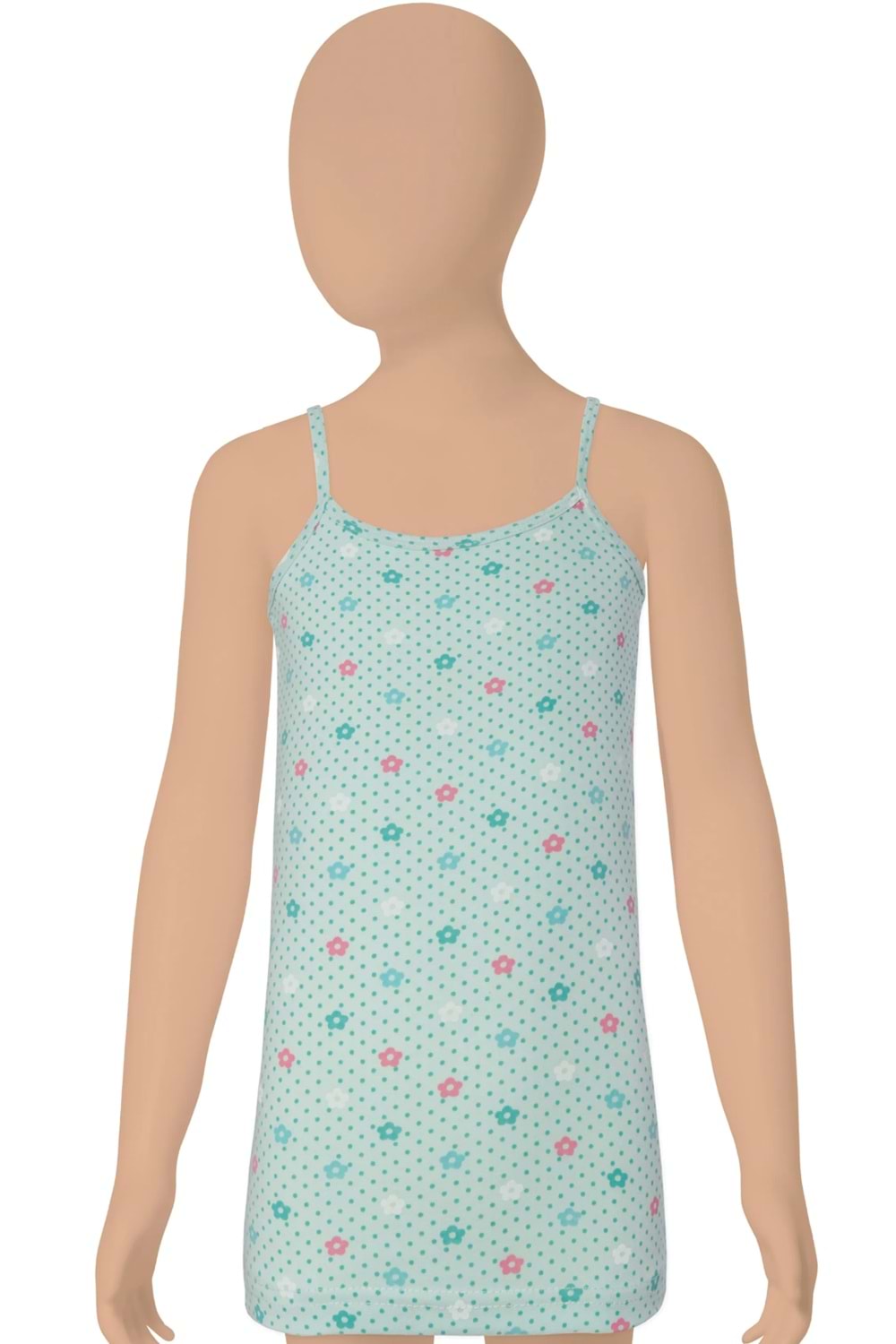 Kız Çocuk Likralı Atlet Asorti