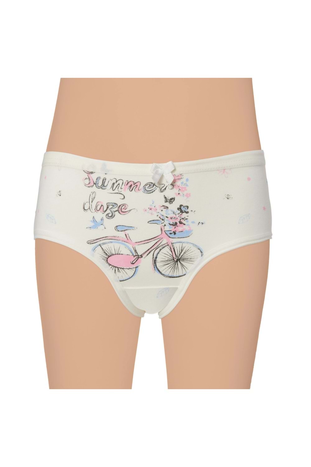 Kız Çocuk Likralı Baskılı Külot