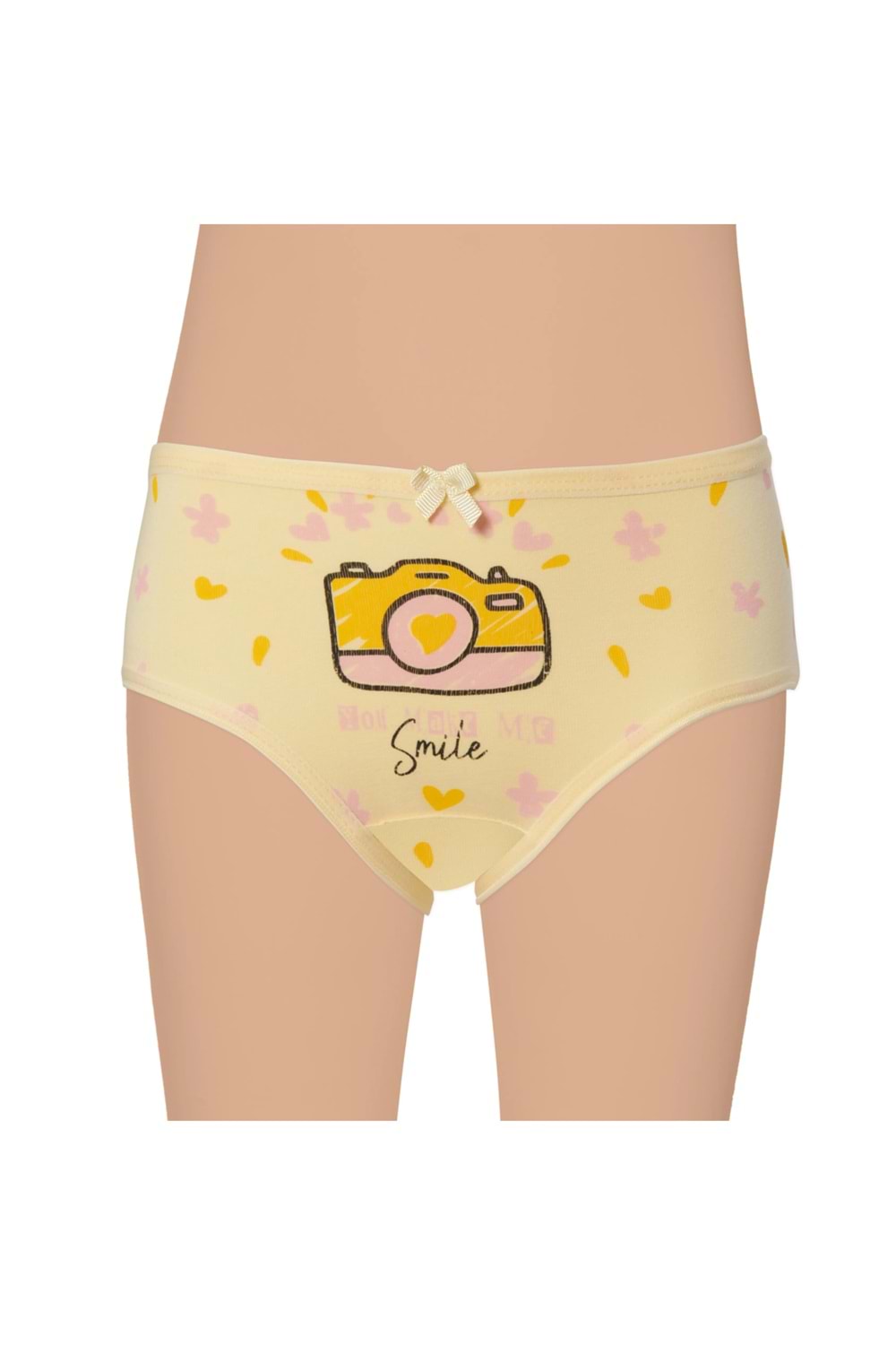 Kız Çocuk Likralı Baskılı Külot