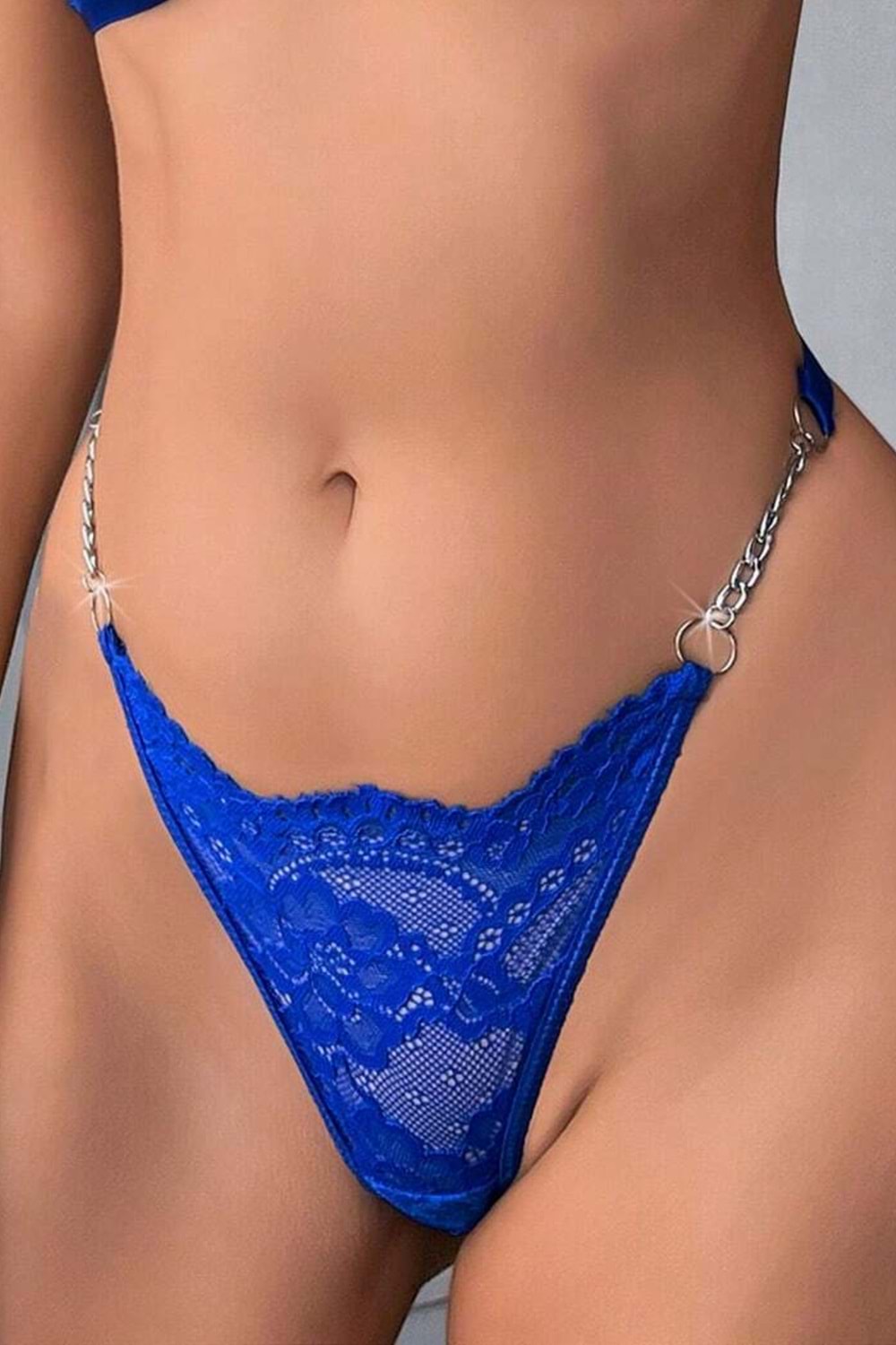 Kadın Fantezi Tanga Mavi