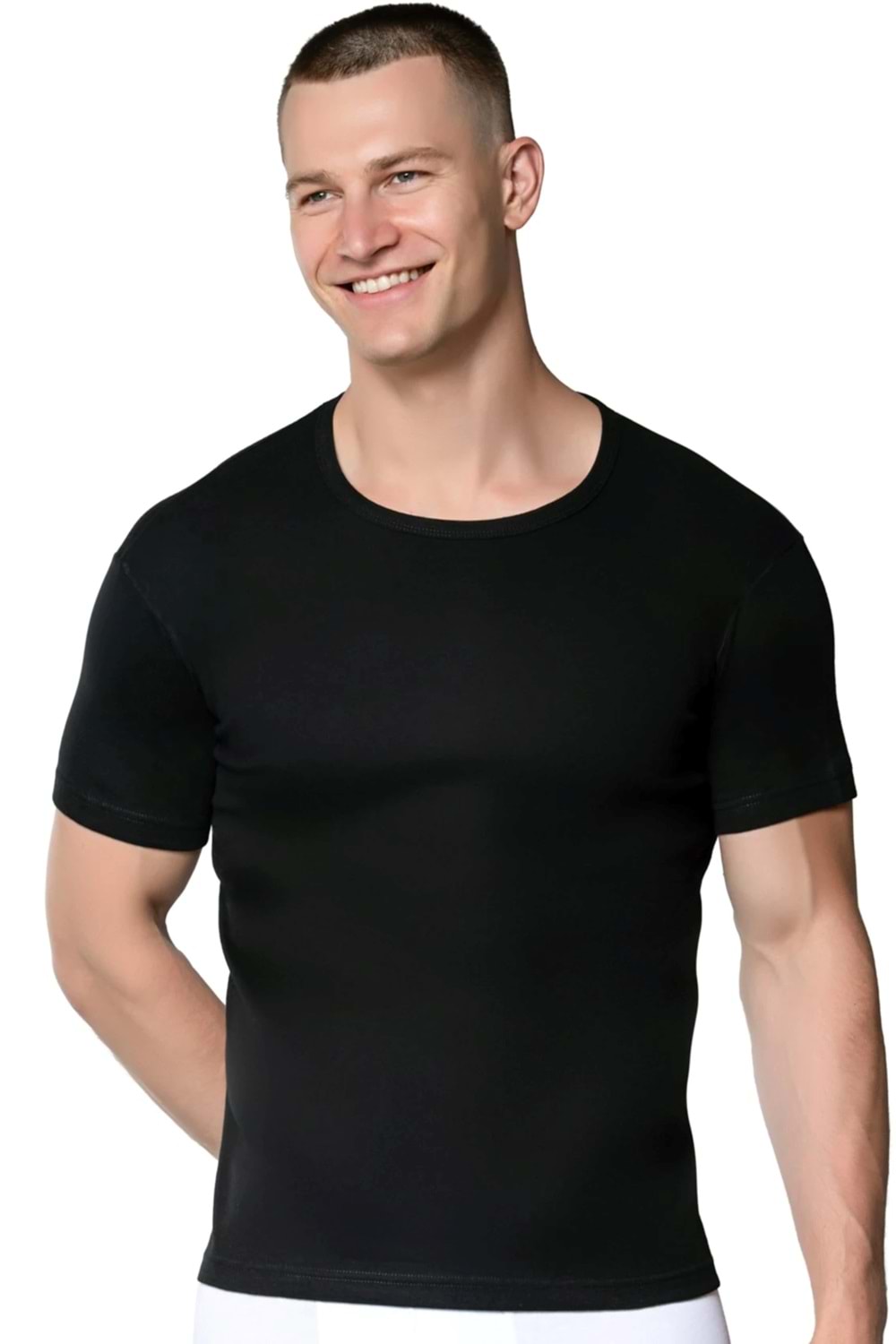 Erkek Ribana Fanila Siyah