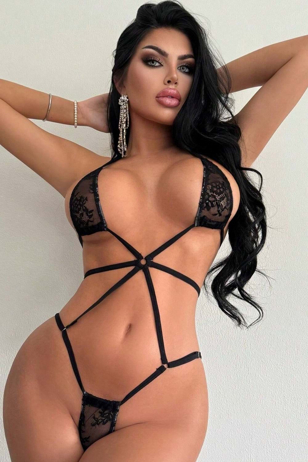 Kadın Erotik Takım Siyah