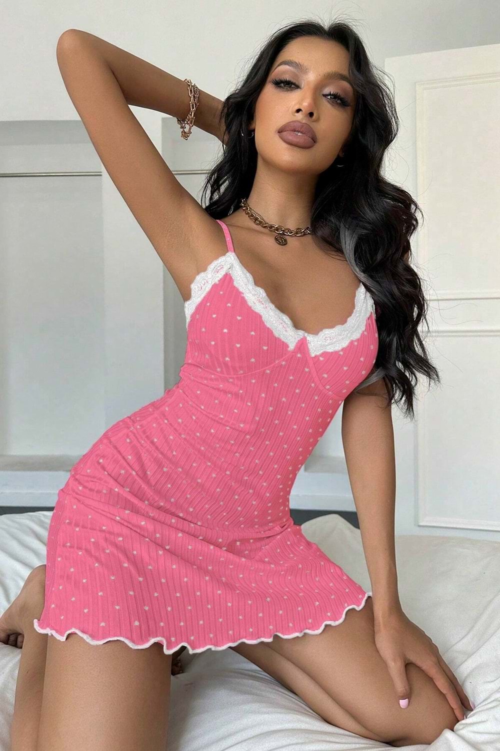 Kadın Elbise Gecelik Pembe