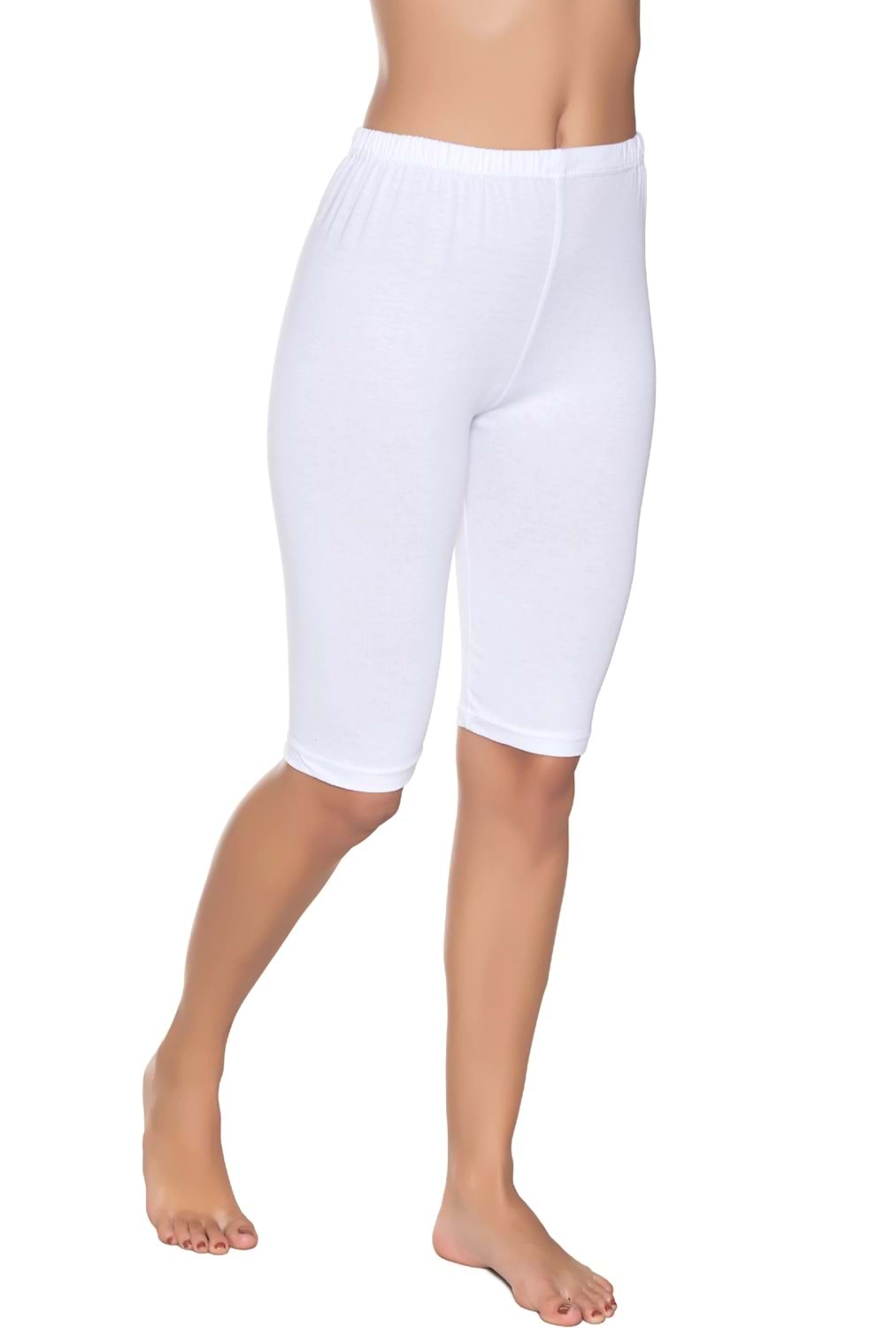 Kadın Likralı Tayt Beyaz