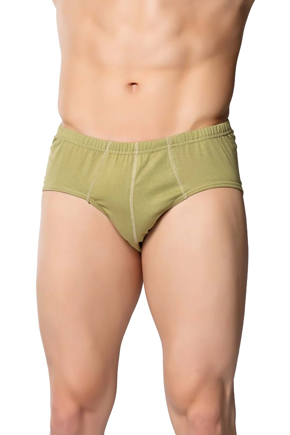 Erkek Penye Slip Askeri Yeşil