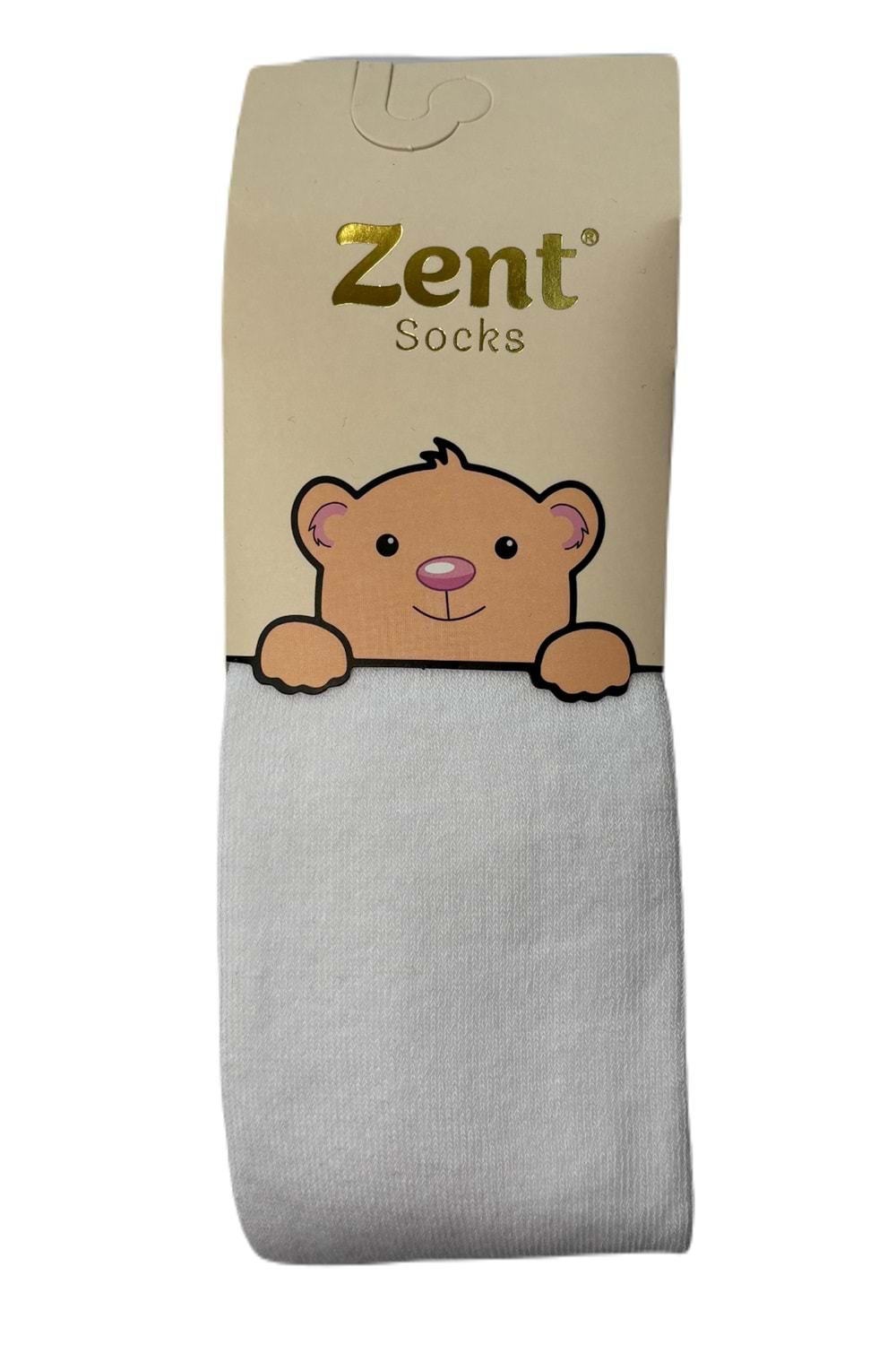 Kız Çocuk Penye Külotlu Çorap Beyaz