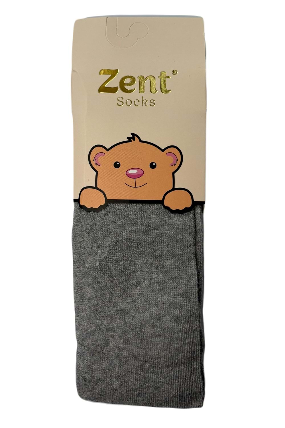 Kız Çocuk Penye Külotlu Çorap Gri