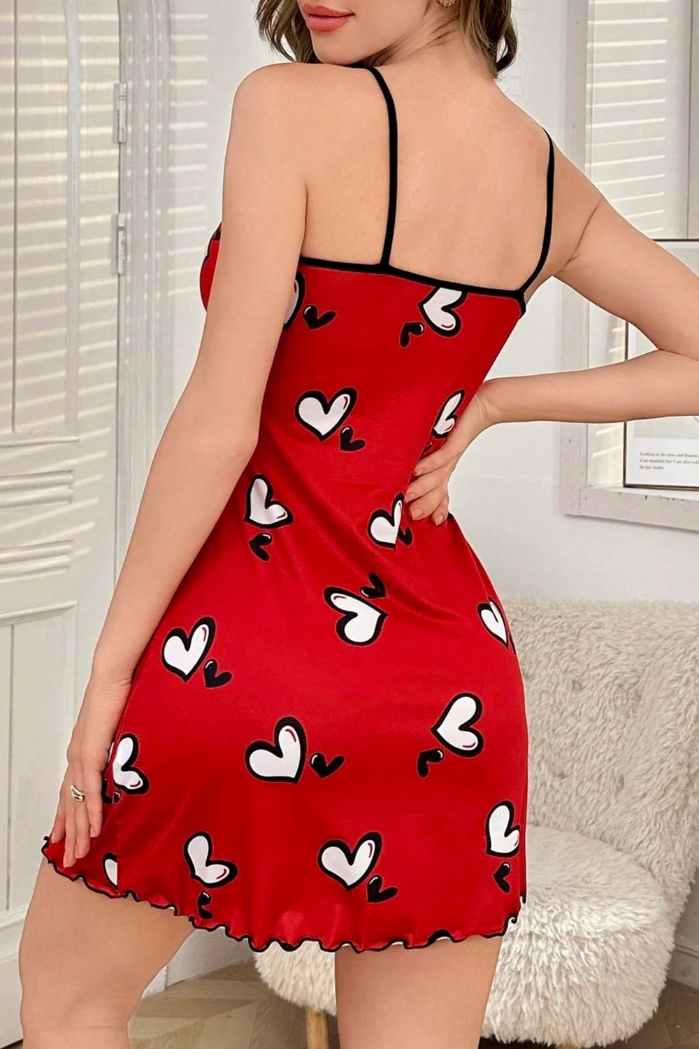 Kadın Elbise Gecelik Kırmızı