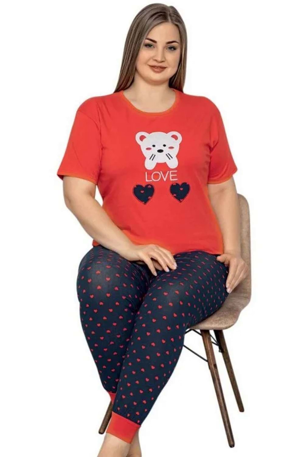 Kadın Büyük Beden Pijama Takım