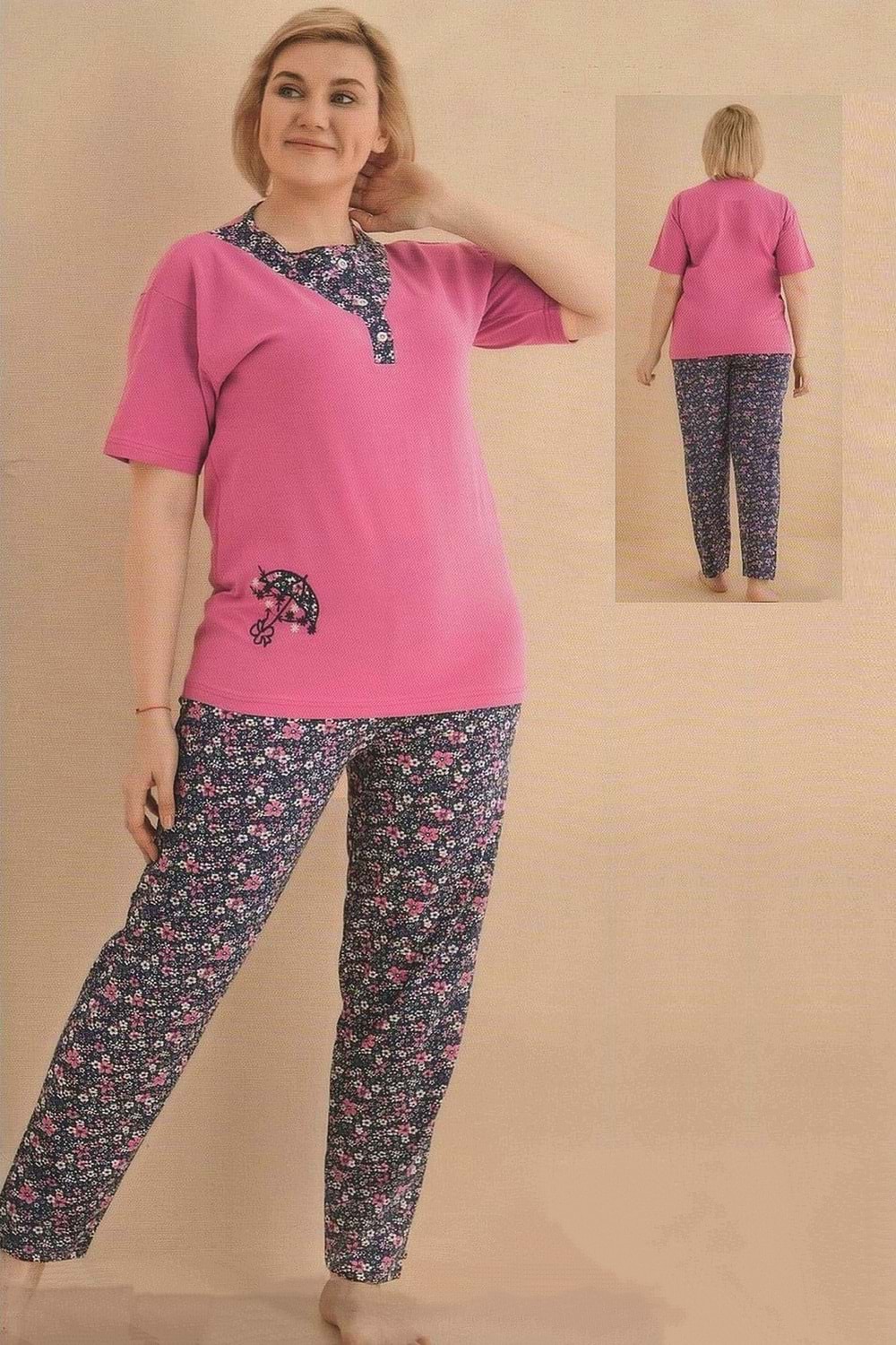 Kadın Büyük Beden Pijama Takım