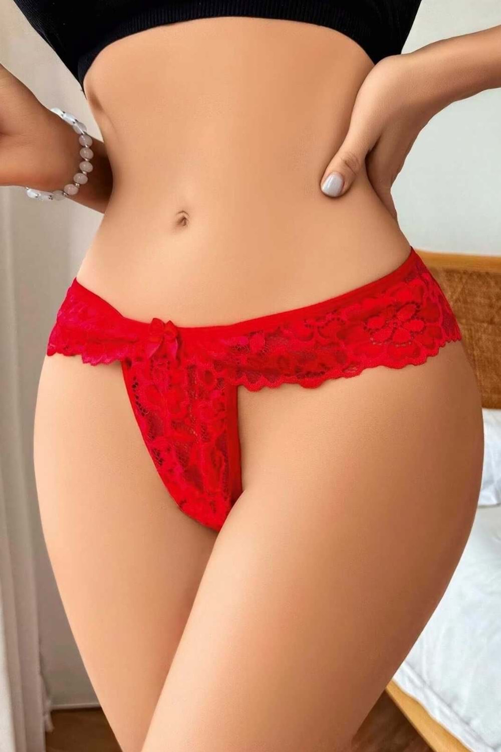 Kadın Fantezi Tanga Kırmızı