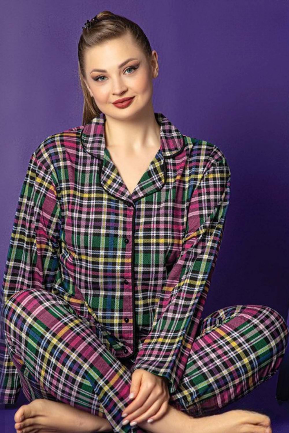 Kadın Uzun Kollu Pijama Takım