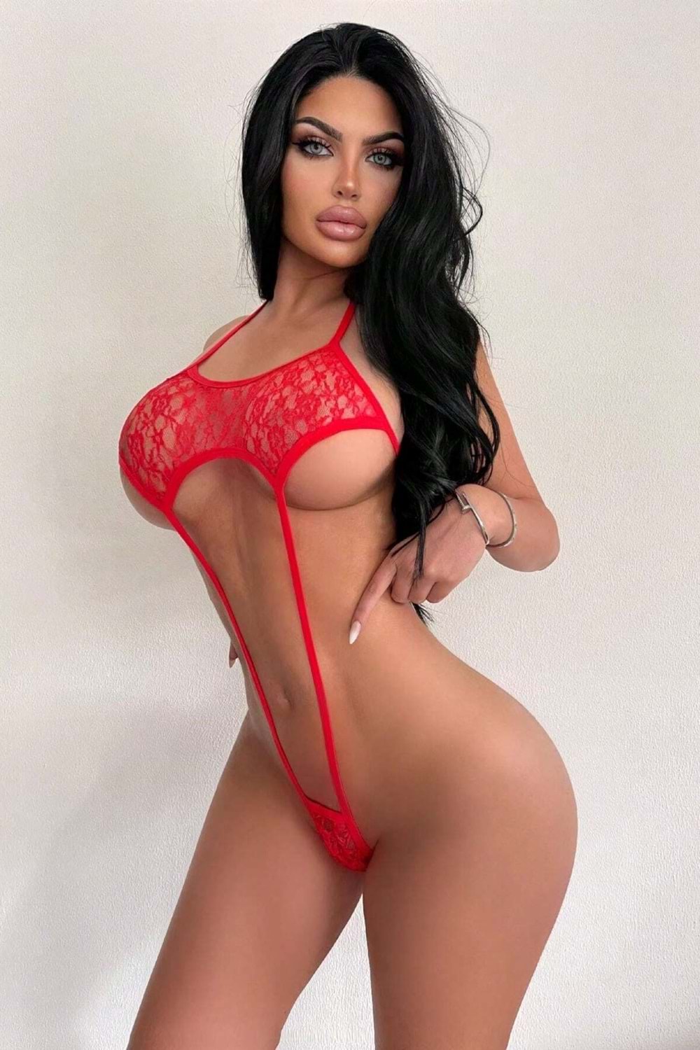 Kadın Erotik Takım Kırmızı