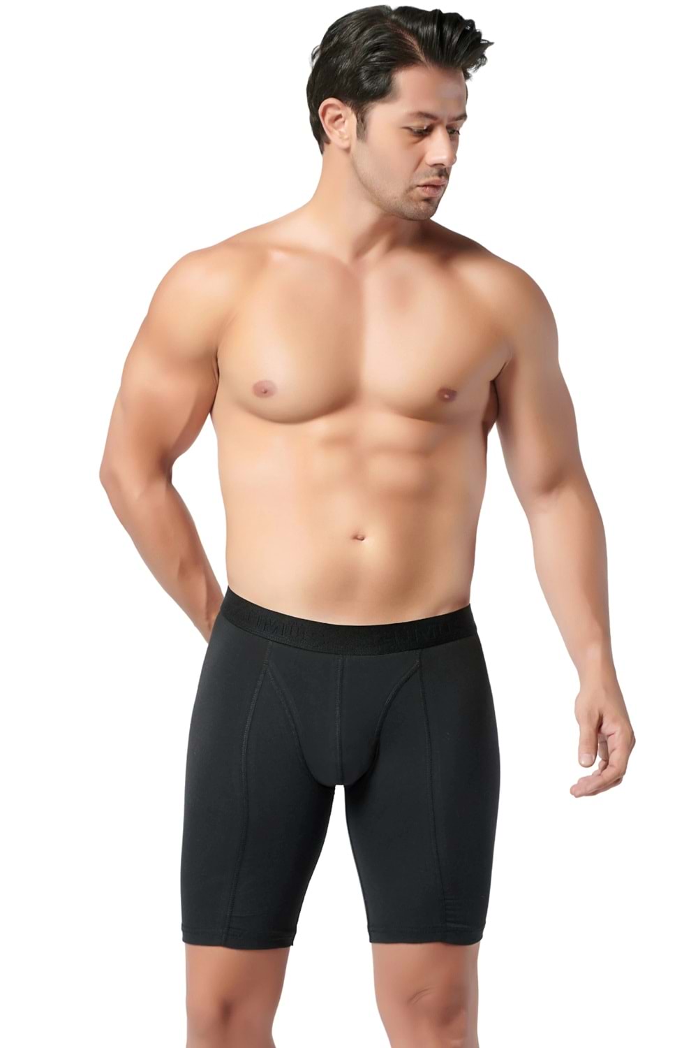 Erkek Likralı Boxer Siyah