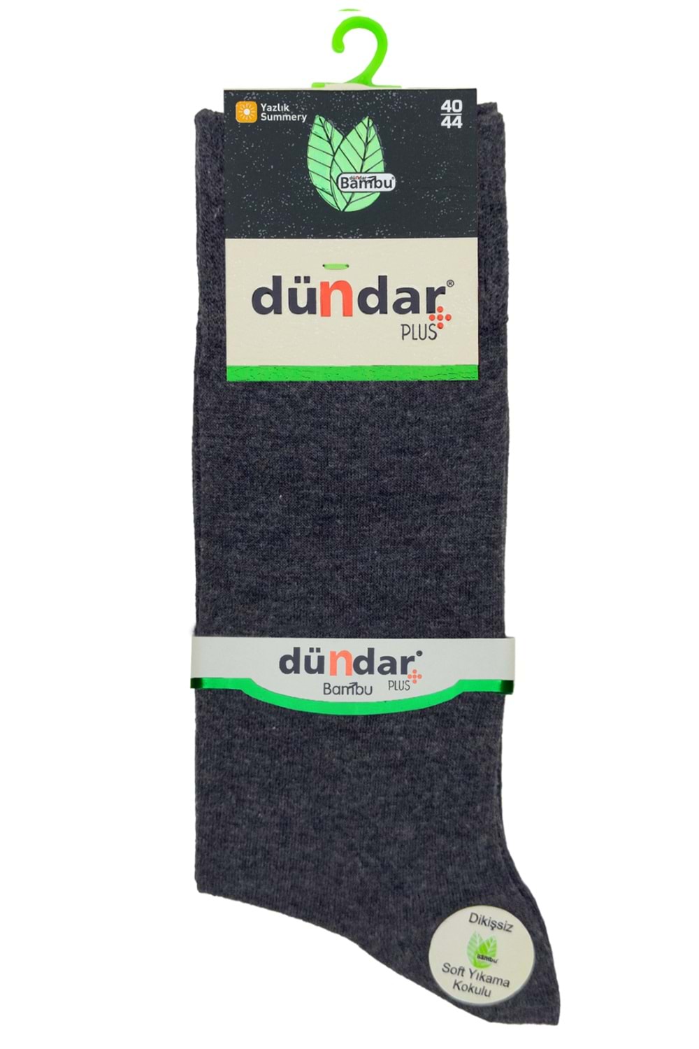 Erkek Bambu Soket Çorap Antrasit