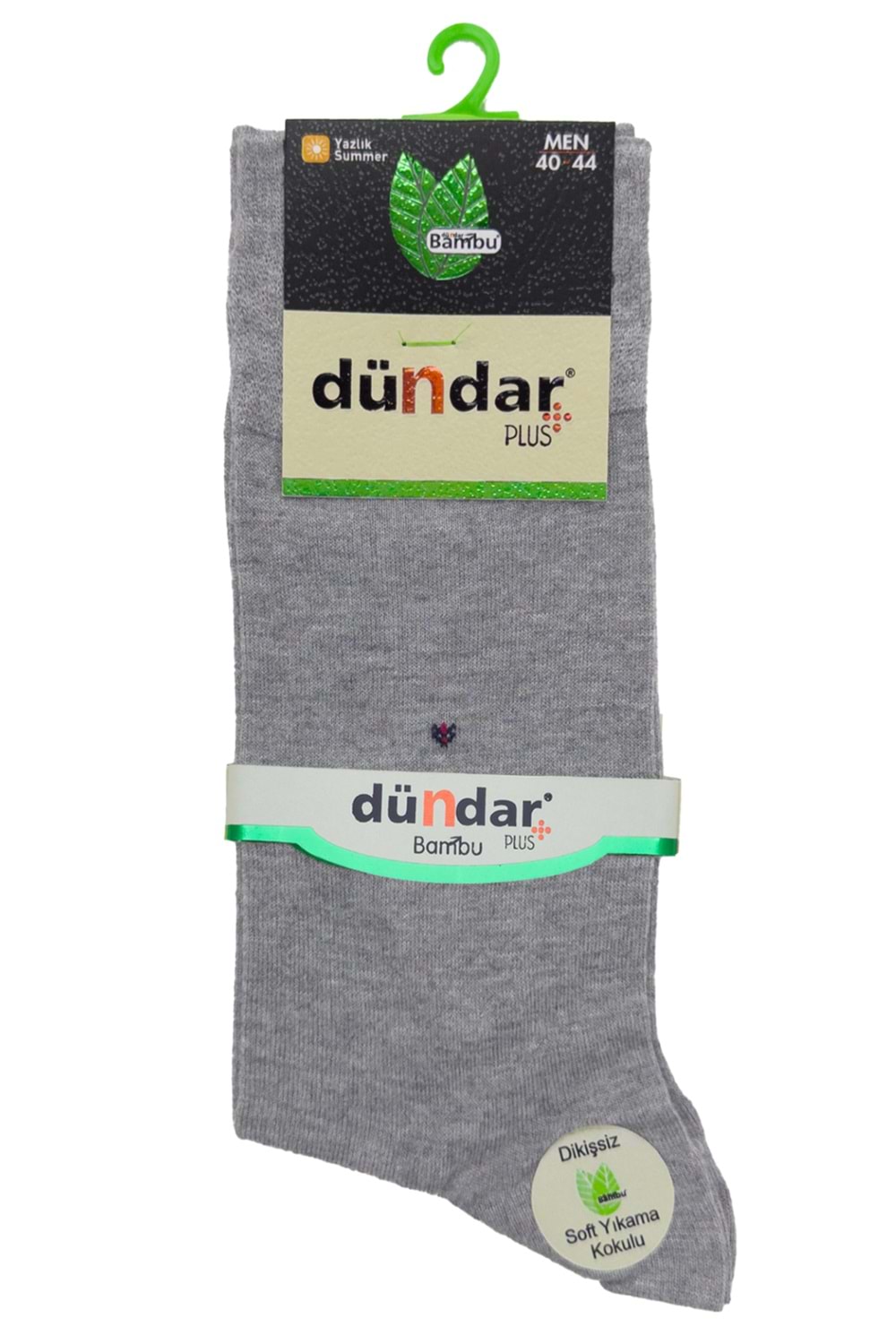 Erkek Bambu Soket Çorap Gri