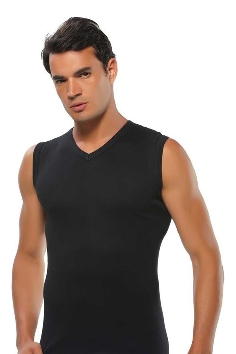 Erkek Ribana V Yaka Kolsuz Fanila