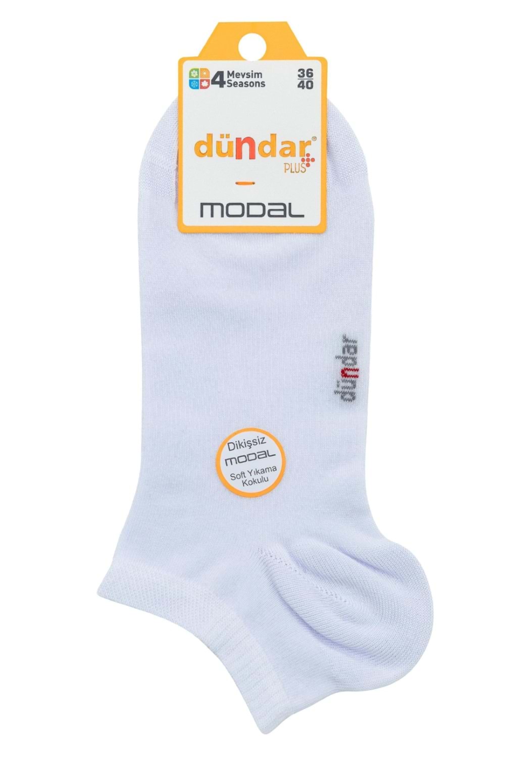 Kadın Modal Patik Çorap Beyaz