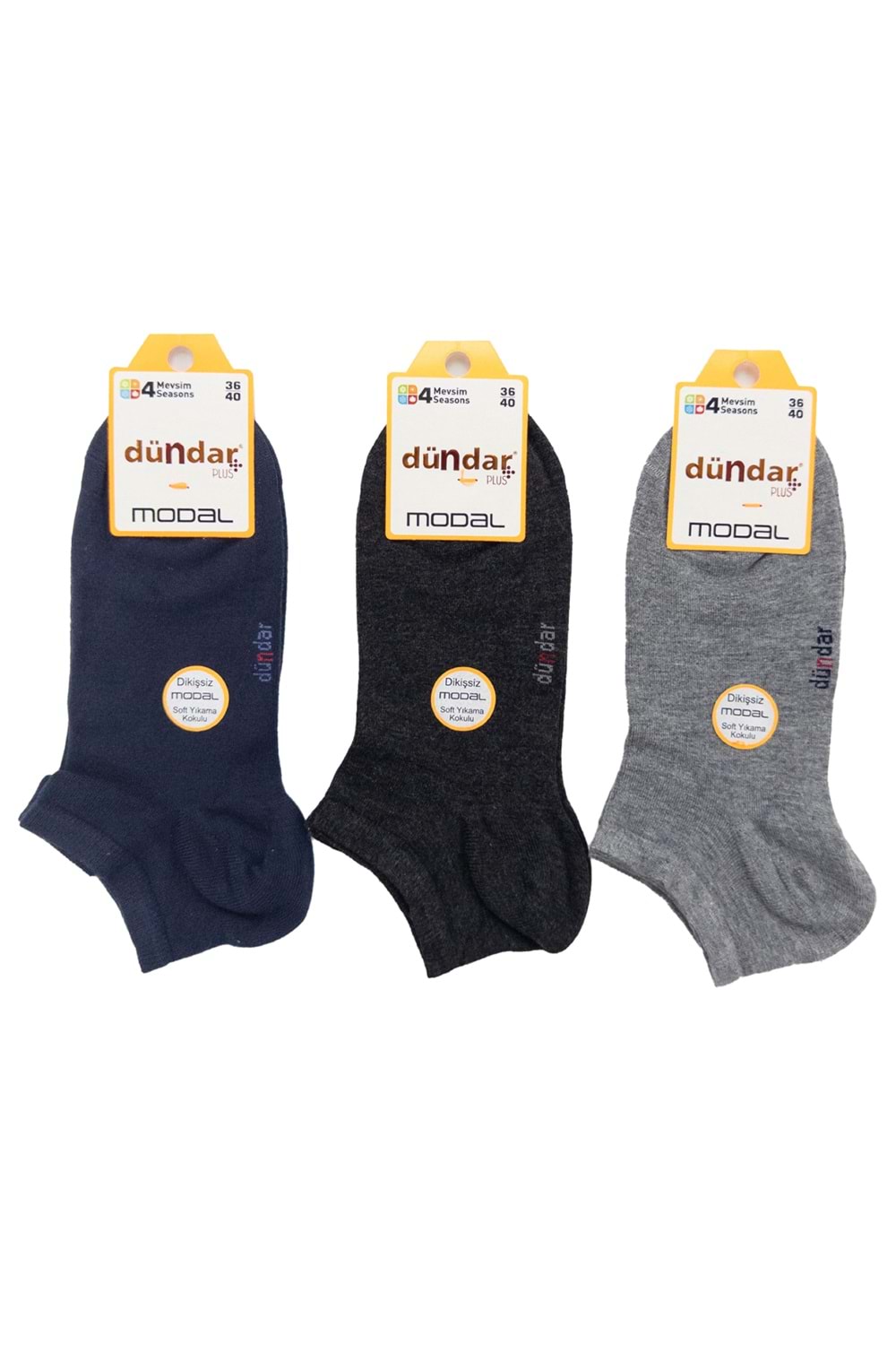 Kadın Modal Patik Çorap Koyu Asorti