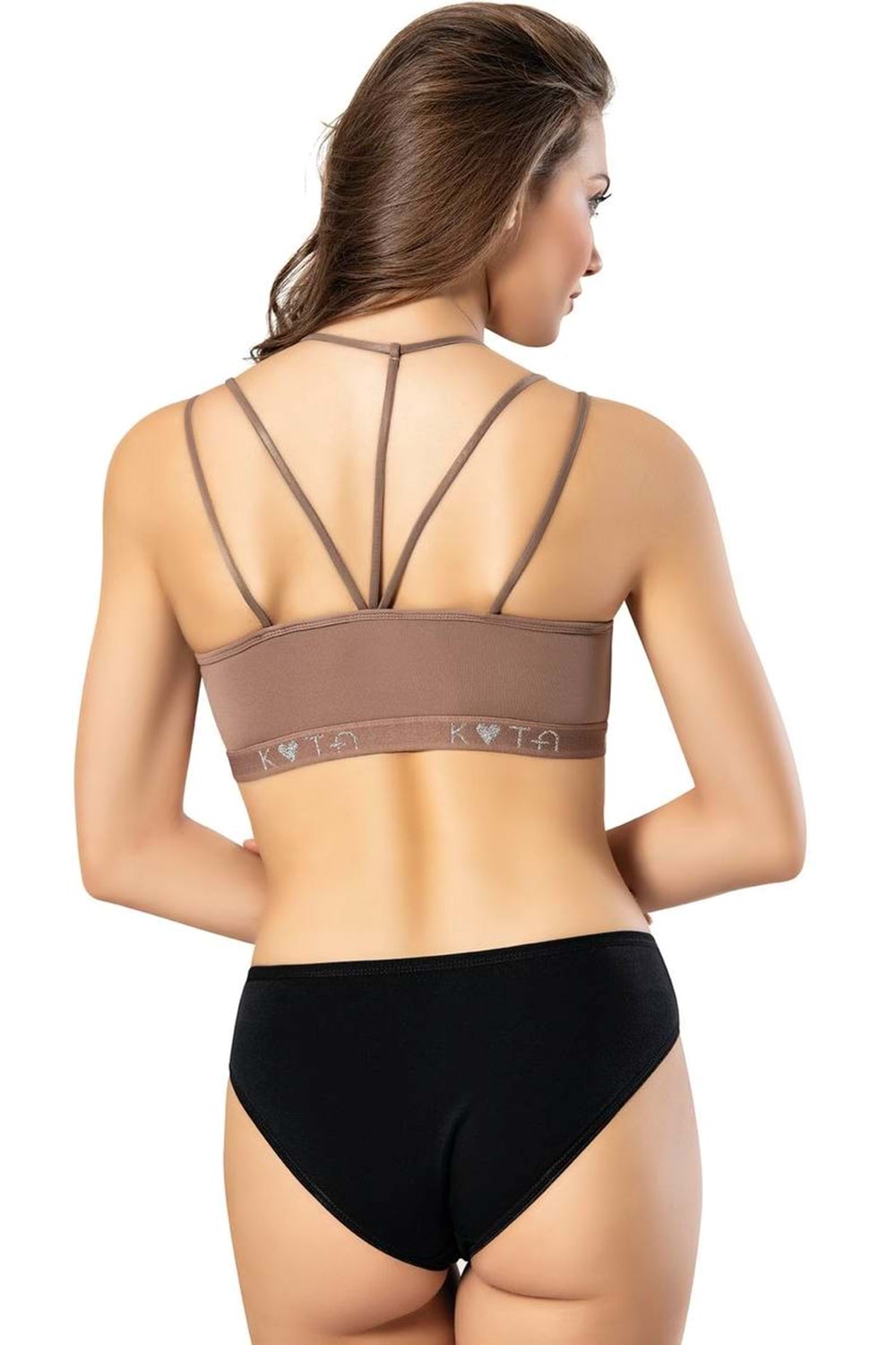 Kadın Dalgıç Spor Büstiyer Vizon