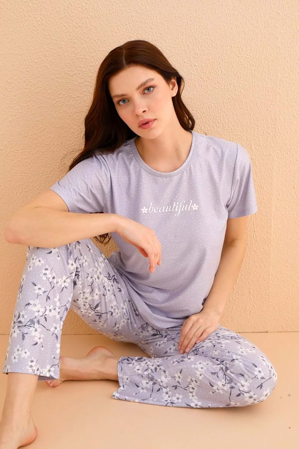 Kadın Marla Pijama Takım Gri