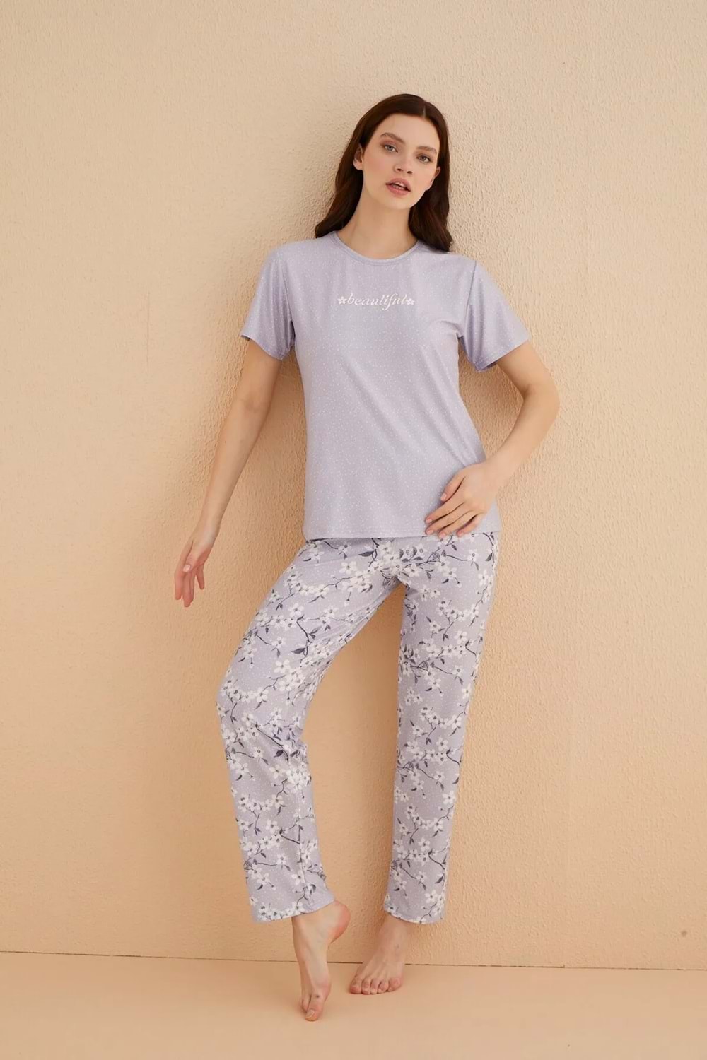 Kadın Marla Pijama Takım Gri