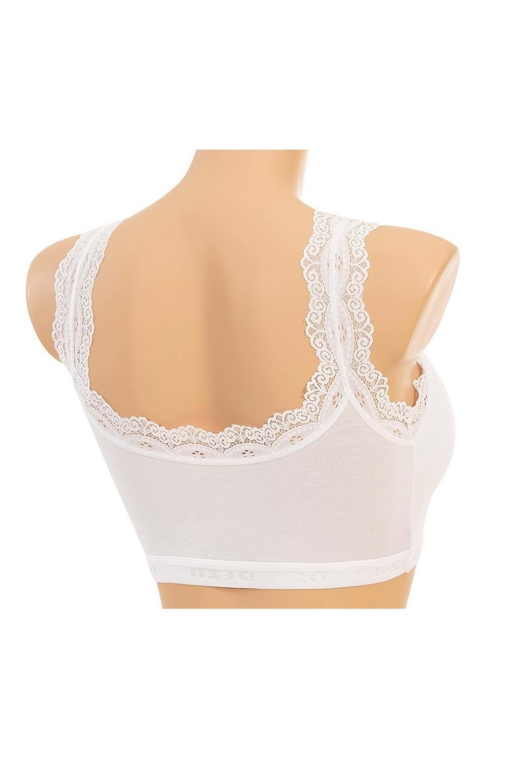Kadın Bambu Pedli Büstiyer Beyaz