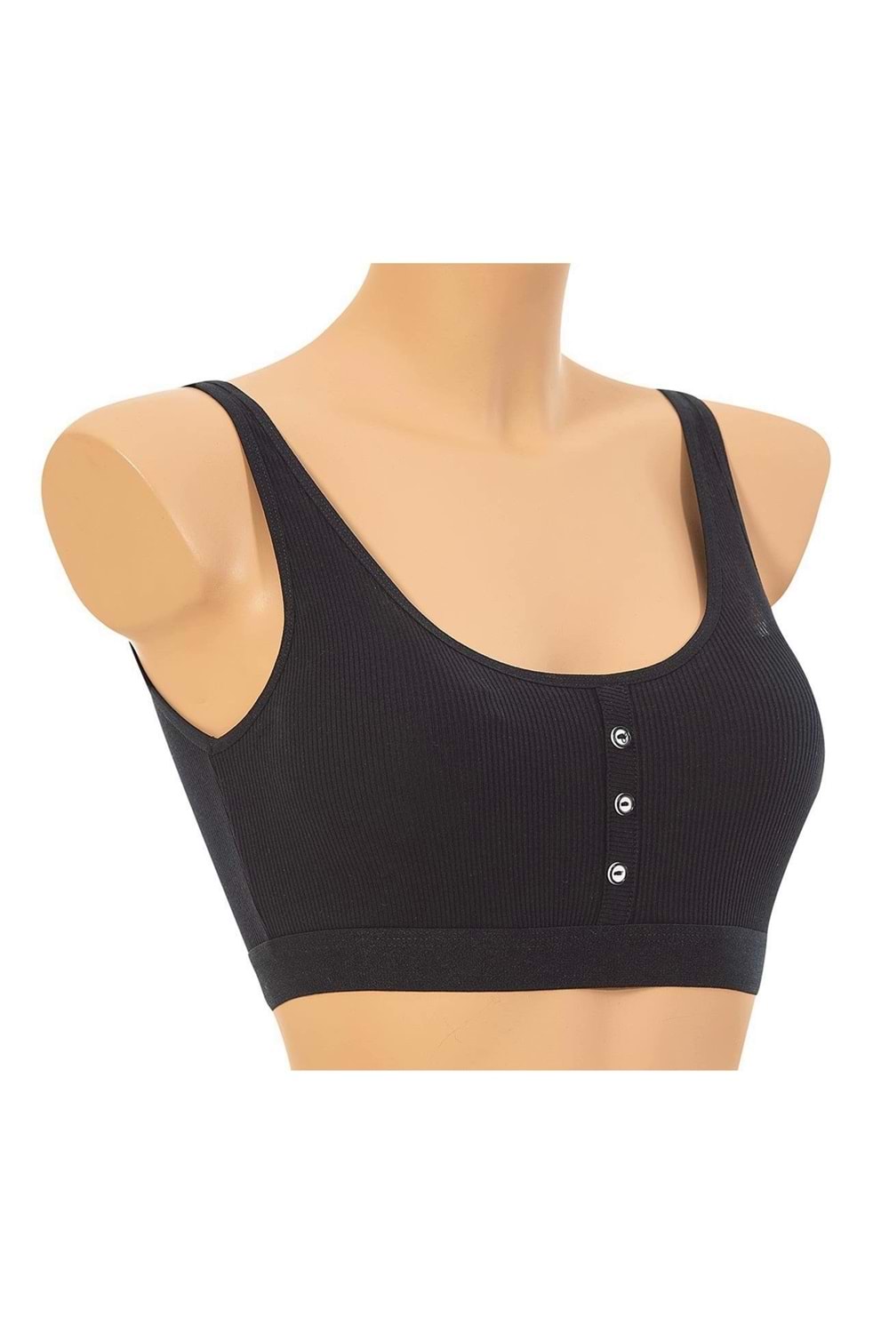 Kadın Kaşkorse Pedli Büstiyer Siyah