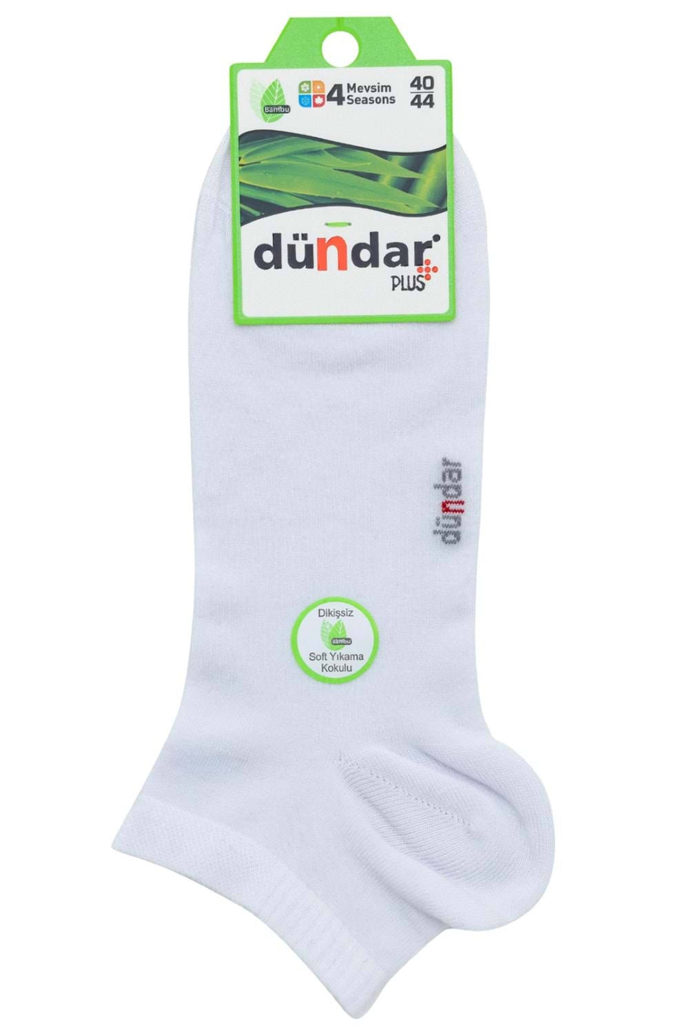 Erkek Bambu Patik Çorap Beyaz