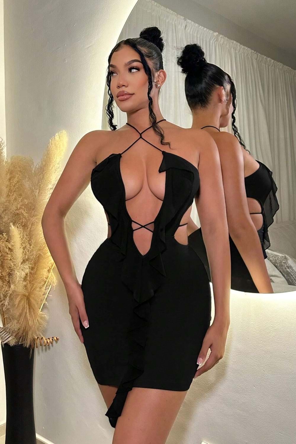 Kadın Fantezi Elbise Siyah