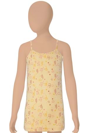 Kız Çocuk Likralı Atlet Asorti