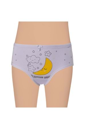 Kız Çocuk Likralı Baskılı Külot