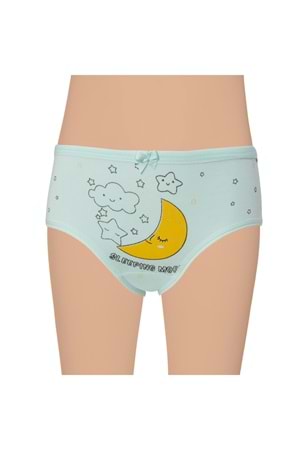 Kız Çocuk Likralı Baskılı Külot