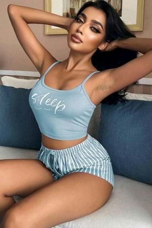 Kadın Şort Takım Mavi