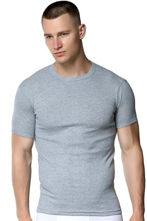 Erkek Ribana Fanila Gri