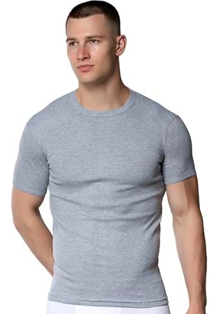 Erkek Ribana Fanila Gri