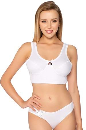 Kadın Penye Body Sütyen Beyaz