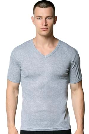 Erkek Ribana Fanila Gri