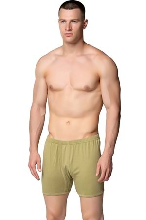 Erkek Penye Paçalı Don Askeri Yeşil