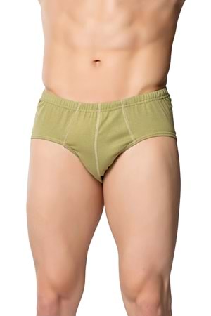 Erkek Penye Slip Askeri Yeşil