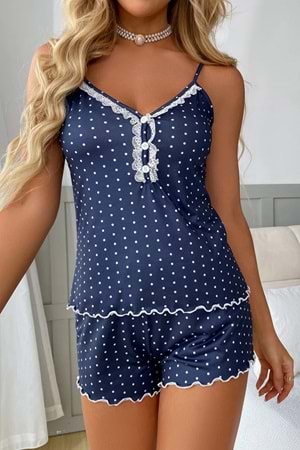 Kadın Şort Takım Lacivert