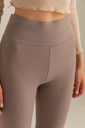 Kadın Fitilli Yüksek Bel Tayt