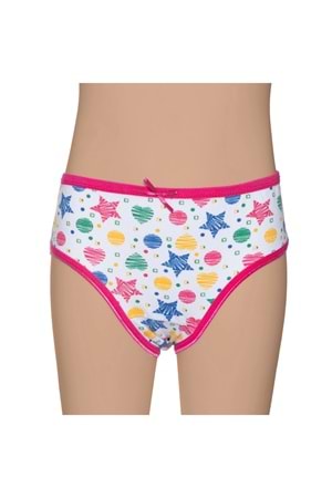 Kız Çocuk Likralı Külot Emprime