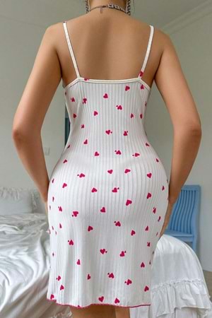 Kadın Elbise Gecelik Beyaz