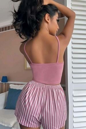 Kadın Şort Takım Pembe