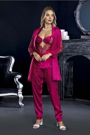 Gelin 3 Parça Saten Çeyiz Seti