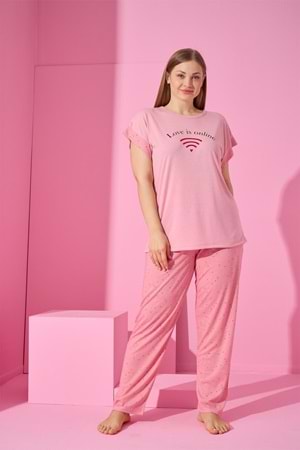 Kadın Kadife Pijama Takım Bordo