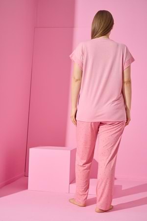 Kadın Kadife Pijama Takım Bordo