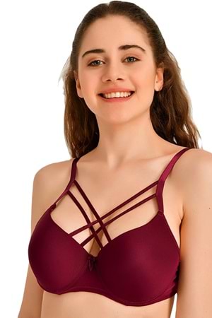 Kadın Destekli Önü Çapraz İpli Sütyen