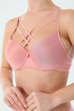 Kadın Destekli Önü Çapraz İpli Sütyen